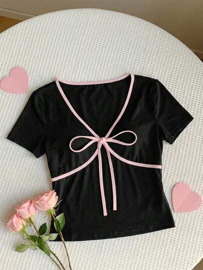 Comfortcana 女士休闲短袖T恤，简约时尚，适合日常穿着，情人节礼物