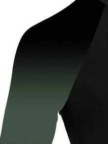 Manfinity KASUA Men's Letter Print Ombre Raglan Long Sleeve Surf T-Shirt - Multicolor - View 4