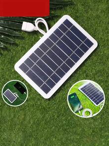 Solar Panel,Outdoor Hiking Camping Portable , Charging Panel ,Solar Panel Charger , Flexible Photovoltaic Panel - Black - View 1