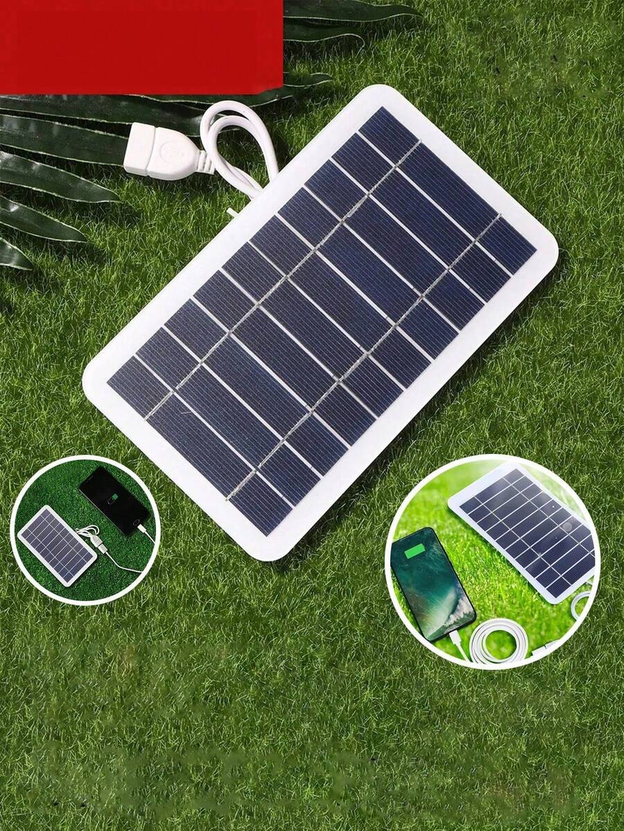 Solar Panel,Outdoor Hiking Camping Portable , Charging Panel ,Solar Panel Charger , Flexible Photovoltaic Panel - Black - View 1
