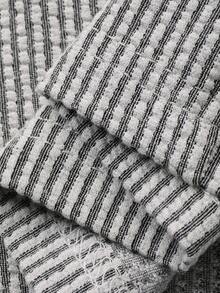 DAZY Men's Striped Shirt And Loungewear Set, Spring/Summer - Black - View 3