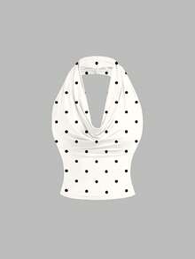 SHEIN MOD Bộ áo liền thân nữ thanh lịch, thoải mái, có 3 kiểu mặc, họa tiết chấm bi đen trắng, thích hợp mặc mùa hè và ngoài trời, đi lễ hội âm nhạc, phong cách vintage đảo quốc, kỳ nghỉ ven biển, không gian lãng mạn cho kỳ nghỉ, kỳ nghỉ xuân, vẻ ngoài dễ thương, dịu dàng, thanh lịch, thích hợp cho kỳ nghỉ biển, du lịch biển, lễ hội âm nhạc, buổi hòa nhạc, đám cưới, du lịch thành phố, kỳ nghỉ lễ, trang phục thanh lịch mùa xuân hè. - Nhiều màu - Xem 2