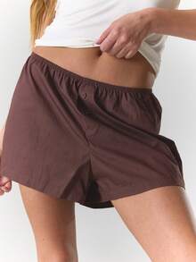 MUSERA Women Shorts - Brown - View 1