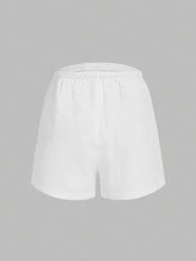 Modmama 3pcs Maternity Casual Solid & Printed Shorts - Multicolor - View 9