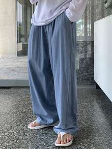 DAZY 男士轻薄水洗蓝色弹力腰牛仔裤，春夏款 - 藍色 - 查看 6