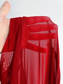 NU&NOW 大码性感红色派对礼服 - 紅色 - 查看 7