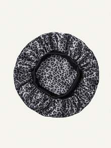 Jednoczęściowy czepek do włosów suchych, satynowy, wielokolorowy wzór w panterkę, złoty styl, miękki i elastyczny pasek z połyskiem, odpowiedni do codziennego noszenia przez kobiety - Wielokolorowe - Zobacz 9