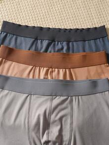 EverLounge 3 chiếc quần boxer nam đơn giản, màu trơn, thoải mái, quần lót nam, quần boxer nam, quần lót boxer nam, đồ lót thoải mái - Nhiều màu - Xem 6