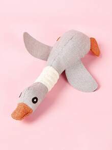 PETSIN 1 件野鹅形状毛绒宠物玩具 - 吱吱叫的狗互动玩具，适合幼犬和小型犬的柔软咀嚼礼物 - 彩色 - 查看 13