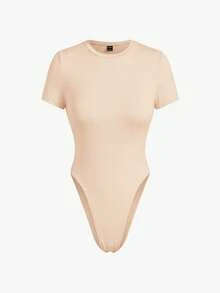SHEIN Essnce 女士休闲舒适简约日常短袖半身裙两件套机场穿搭返校服女装两件套教师秋季套装卡其色两件套高个子两件套裸色套装米色两件套两件半身裙套装女装女装假日套装女装两件套女装两件套女装连体两件套裸色套装女装连体套装 - 杏色 - 查看 4