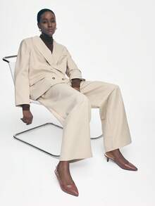 Mnmlis Women's Pointed Toe Buckle Design Everyday Versatile Fashion High Heels - Brown - View 1