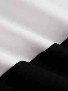 TOKVUE 男士条纹印花短袖宽松休闲 Polo 衫，适合男孩朋友礼物，四季皆宜 - 白色 - 查看 6