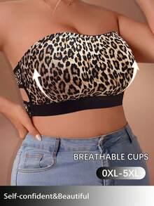 Bare Chapter Plus Size Women Non-Wired Bandeau Bra - Multicolor - View 5