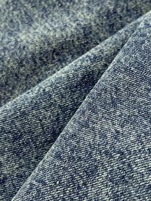 Elamini 女士露背系带牛仔连体裤，时尚百搭，适合约会和外出穿着 - 中等水洗藍 - 查看 6