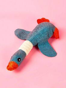 PETSIN 1 件野鹅形状毛绒宠物玩具 - 吱吱叫的狗互动玩具，适合幼犬和小型犬的柔软咀嚼礼物 - 彩色 - 查看 15