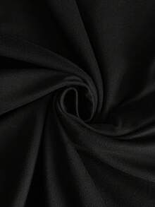 Elenzga 大码女式撞色短袖修身连衣裙，优雅大方，适合通勤和户外活动穿着。 - 黑與白 - 查看 7