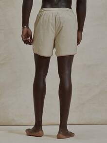 Musero Contrast Hem Basic Style Elasticated Drawstring Waistband Swim Shorts Spring Summer Essentials Swimwear PoolSide Beachy Holiday - Multicolor - View 5