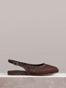 Styleloop Women Shoes Holiday Style Mesh Fabric Cross Strap Women's Flat Bottom Shoes Holiday Style Wear BOHO Wear American Retro Style Bohemian Style Western Style Music Festival Wear Party Wear Flat Bottom Women's Shoes - Burgundy - View 4