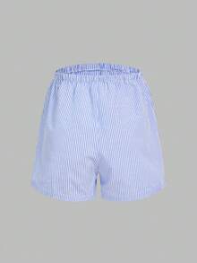 Modmama 3pcs Maternity Casual Solid & Printed Shorts - Multicolor - View 4