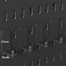 Punch-Free Pegboard, Wall Storage Rack, Easy Installation Household Hole Board Wall Shelf, Wall Hanging Storage Rack, Study E-Sports Room Storage Display Rack, Kitchen Storage Accessories - Multicolor - View 15