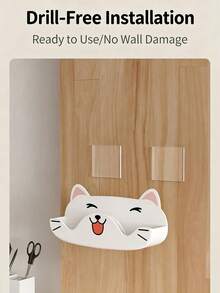 Joivida 可爱狗狗猫咪眼镜收纳盒免打孔壁挂式眼镜架防压床头时尚眼镜展示架 - 彩色 - 查看 5