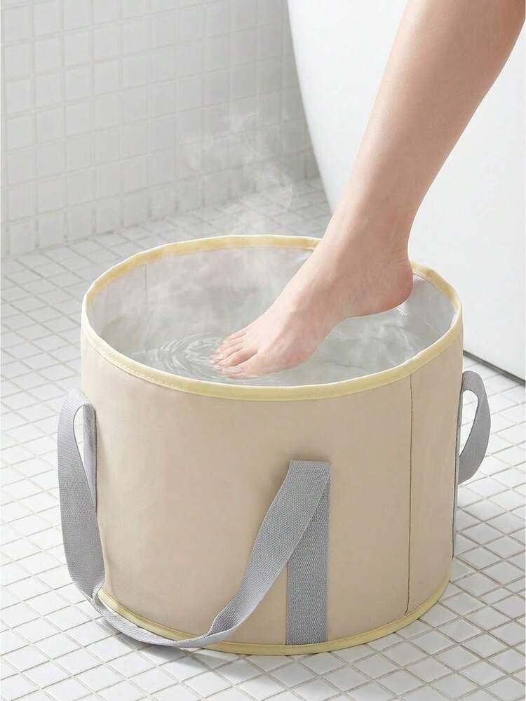 1pc Foot Soak Tub Foldable Temperature Controlled Bubble Foot Bath Tub, Home Travel Camping Foot Basin, Massage Foot Bath Tub, Sports Outdoor Care Artifact - Multicolor - View 7