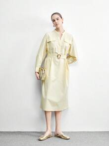 CUCCOO BIZCHIC 女士金属色休闲百搭平底鞋 - 金色 - 查看 6