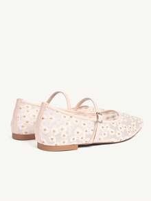 CUCCOO CHICEST 女士透气网面休闲一脚蹬鞋，舒适透气，适合工作和日常穿着，夏季款 - 粉色 - 查看 3