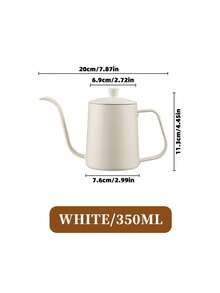 1个304不锈钢手冲咖啡壶，加厚壶身带盖，长嘴鹅颈壶，滴滤咖啡壶，咖啡机配件，厨房油壶，客厅装饰，工艺礼品 - 不鏽鋼咖啡壺 - 查看 11