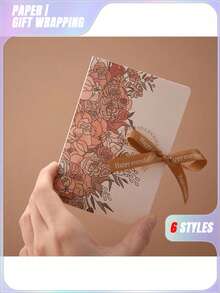 5/10Pcs Book Shape Gift Box With Ribbon Paperboard Candy Chocolate Present Packaging Box For Party, Wedding, Birthday, Valentine's Day, Valentines Wedding, Birthday - Multicolor - View 3