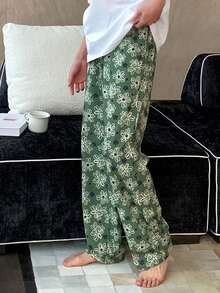 DAZY Quần dài nam mặc nhà, cạp chun, họa tiết hoa nhiều màu sắc mùa xuân. - Nhiều màu - Xem 4