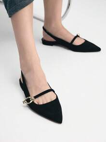 Mnmlis Women Flats - Black - View 10