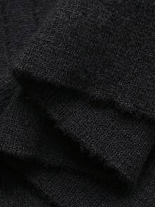 DAZY Áo len cổ polo tay ngắn màu đen dành cho nam, thích hợp cho mùa xuân/hè. - màu đen - Xem 6