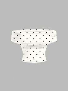 SHEIN MOD Bộ áo liền thân nữ thanh lịch, thoải mái, có 3 kiểu mặc, họa tiết chấm bi đen trắng, thích hợp mặc mùa hè và ngoài trời, đi lễ hội âm nhạc, phong cách vintage đảo quốc, kỳ nghỉ ven biển, không gian lãng mạn cho kỳ nghỉ, kỳ nghỉ xuân, vẻ ngoài dễ thương, dịu dàng, thanh lịch, thích hợp cho kỳ nghỉ biển, du lịch biển, lễ hội âm nhạc, buổi hòa nhạc, đám cưới, du lịch thành phố, kỳ nghỉ lễ, trang phục thanh lịch mùa xuân hè. - Nhiều màu - Xem 4