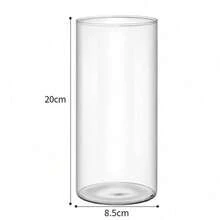 1个透明简约水培玻璃花瓶，适用于婚礼、客厅装饰、苔藓瓶礼品、生日、毕业典礼、家居装饰。 - 無色 - 查看 14