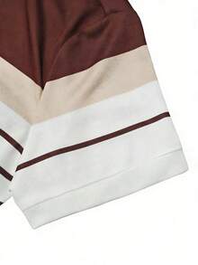 Resyla Women's Striped Print Polo Shirt, Short Sleeve T-Shirt - Multicolor - View 6