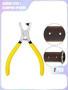 1pc Universal Handheld Belt Punch Tool For Belts, Shoelaces, Watch Straps, Men's Valentine's Day, Valentine's Day Wedding, Birthday, Pliers, Tools, Binder Clips - Yellow - View 8