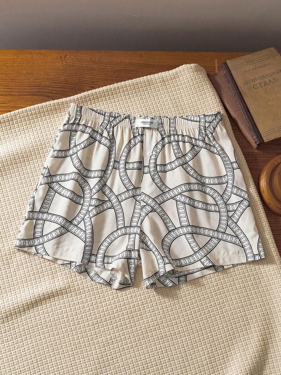 Men's Casual Loose Fit Pajama Pants - Multicolor - View 1