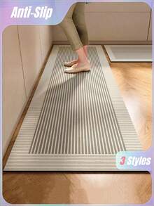 SHEIN 1 块厨房地垫，硅藻土制成，吸水吸油，防滑、防污、快干，非常适合浴室、走廊、入口、室内、房间装饰、厨房、餐厅、小型办公室/家庭办公室、洗衣房、家庭使用、房间装饰 - 彩色 - 查看 2