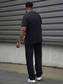 Heavens Edit 夏季黑色短袖骷髅图案 T 恤，趣味印花休闲百搭上衣模因印花 T 恤 - 黑色 - 查看 2