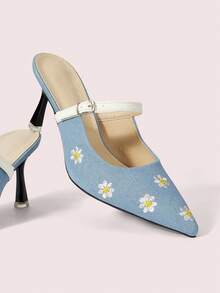 CUCCOO DOLLMOD Zapatos de tacón alto para mujer - Azul - Ver 2