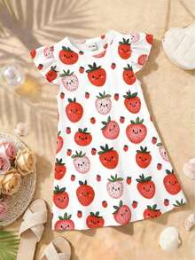 2pcs/Set Random Surprise Blind Box Outfits For Baby Girls 6 Months - 2-3 Years Old, 8 Styles To Choose 2, Sweet Cap Sleeve Dresses, Lightweight Fabric, Cute Casual Children Dresses, Random 2pcs Daily Wear Summer Baby Girl Clothing - Multicolor - View 7