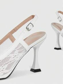 CUCCOO SZL Women Heeled Sandals Valentine's Day - White - View 5
