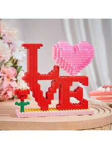 Bộ gồm 700 khối nhựa nhỏ, có thể lắp ráp thành hộp đựng bút hình trái tim bằng quả đào, mô hình trang trí làm quà tặng, quà sinh nhật, quà Giáng sinh và nhiều hơn nữa. - Nhiều màu - Xem 6