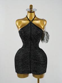 BamGleam Women Short Dresses - Black - View 1