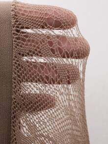 DAZY Women's Fashionable Sexy Lace Leggings - Apricot - View 7