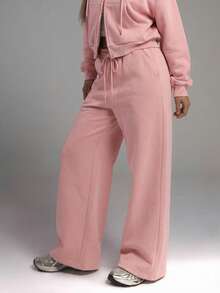 MUSERA 带口袋细节的阔腿运动裤，适合度假、机场休闲、秋季、返校季等场合。 - 粉色 - 查看 5