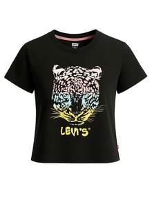 Levi's Camiseta oversize con estampado de leopardo - Negro - Ver 1