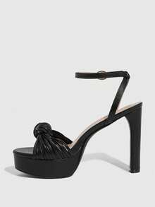 CUCCOO SZL Women Shoes Spring And Summer New Round Toe High Heel Sexy Pole Dance Shoes Temperament Women's Dress Shoes Dating Party Valentine's Day Sexy Wear - ink black - View 9