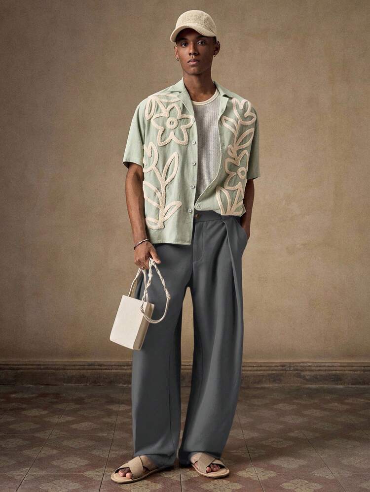 Pantalon chino ample à taille élastique pour hommes, convient pour l'été, l'automne, les vacances, le port quotidien, les fêtes, les assortiments de couple, cadeau pour hommes